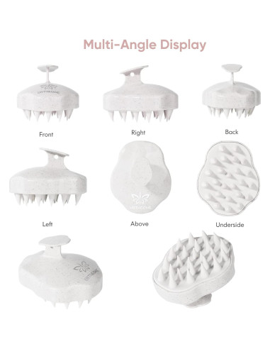 Cepillo de Masaje para Cuero Cabelludo URTHEONE Beige con Gomas