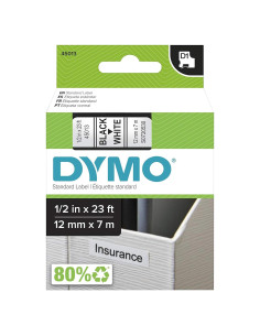 Etiquetas DYMO D1 12mm x 7m Autoadhesivas Negra sobre Blanco