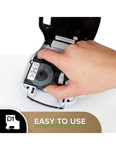 Etiquetas DYMO D1 12mm x 7m Autoadhesivas Negra sobre Blanco