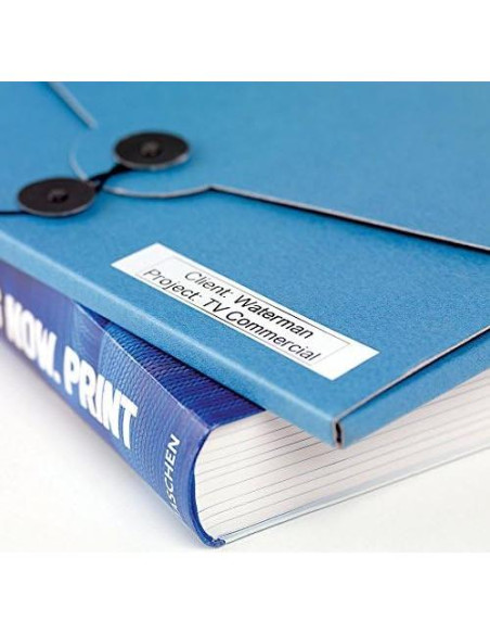 Etiquetas DYMO D1 12mm x 7m Autoadhesivas Negra sobre Blanco