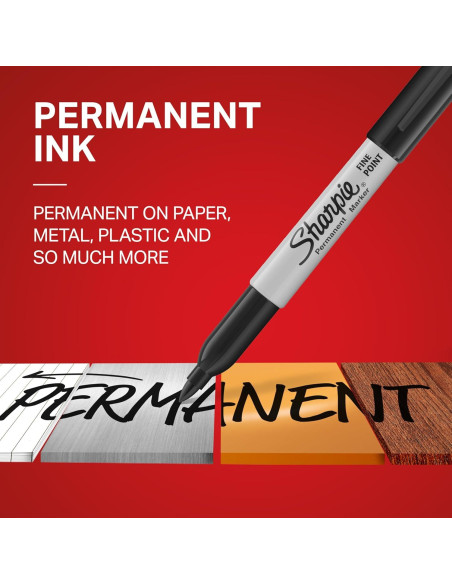 Marcadores Permanentes Sharpie Punta Fina 3 Colores Variados