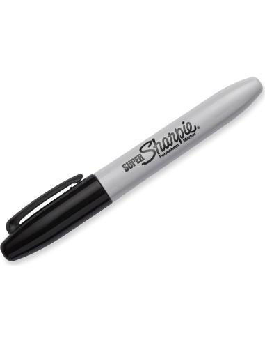Marcadores Permanentes Sharpie Punta Fina Negros 12 Unidades