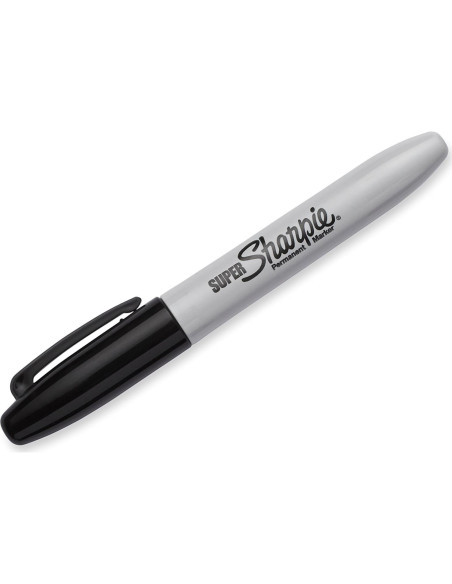 Marcadores Permanentes Sharpie Punta Fina Negros 12 Unidades