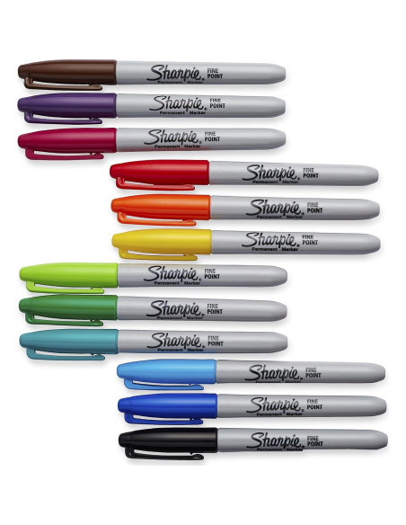Marcadores Permanentes Sharpie Color Burst Punta Fina 24 Unidades