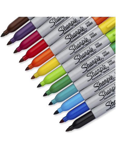 Marcadores Permanentes Sharpie Color Burst Punta Fina 24 Unidades