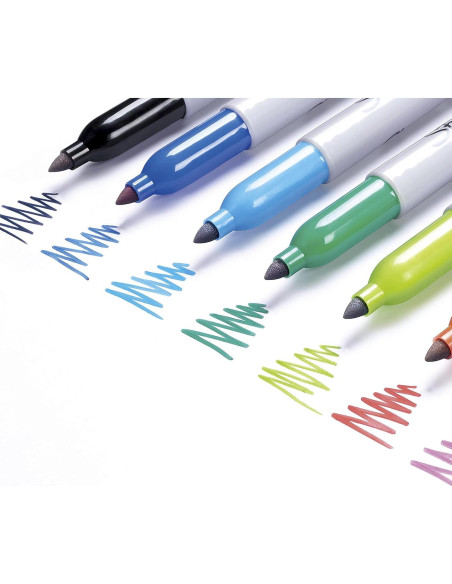 Marcadores Permanentes Sharpie Color Burst Punta Fina 24 Unidades
