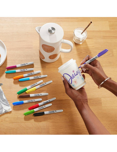 Marcadores Permanentes Sharpie Color Burst Punta Fina 24 Unidades