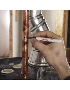 Marcadores Permanentes Sharpie 13601 Punta Fina Negro Caja 12 2