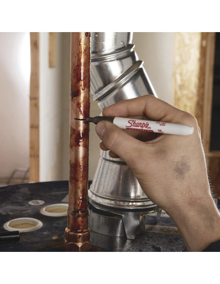 Marcadores Permanentes Sharpie 13601 Punta Fina Negro Caja 12