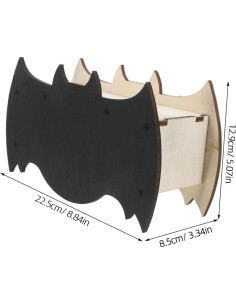 Casa de Murciélagos de Madera Toddmomy 22.5x12.9cm Refugio Exterior 2