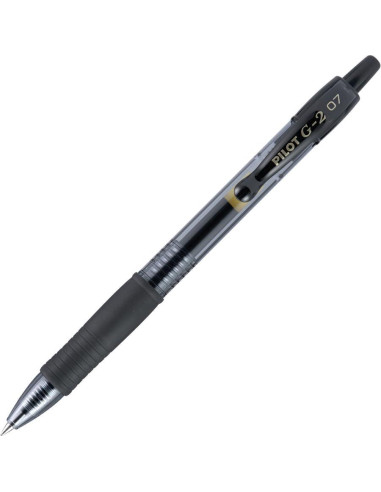 Bolígrafo de Gel Pilot G2 Retráctil 0.7 mm Tinta Negra 36 Unidades