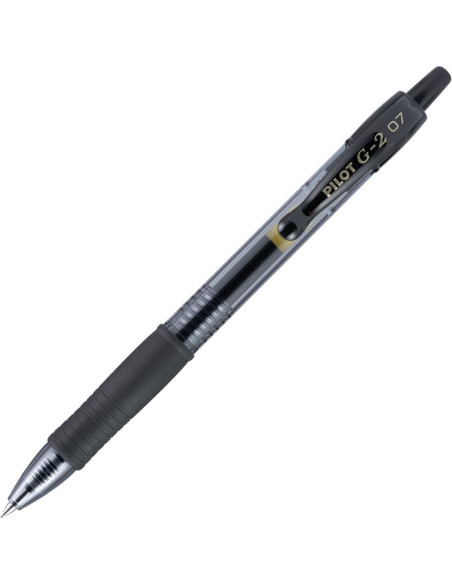 Bolígrafo de Gel Pilot G2 Retráctil 0.7 mm Tinta Negra 36 Unidades