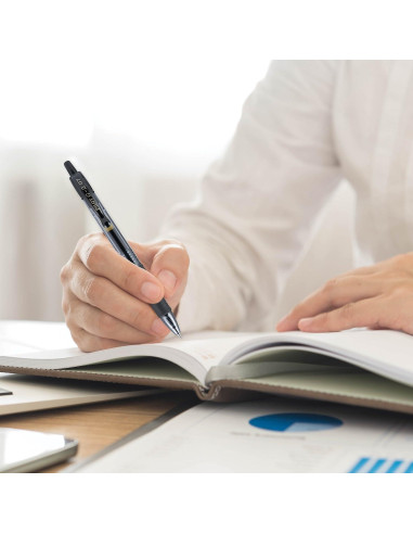 Bolígrafo de Gel Pilot G2 Retráctil 0.7 mm Tinta Negra 36 Unidades