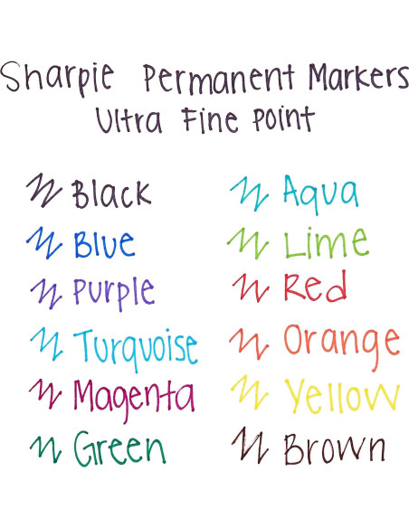 Marcadores Permanentes Retráctiles Sharpie Ultra Fina Negro 2 Unidades