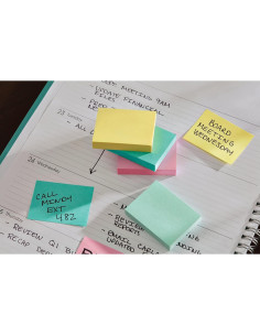 Notas Adhesivas Greener Post-it 3.5x4.4cm 12 Bloc Colores Pastel 2