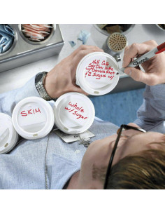 Marcadores Permanentes Retráctiles Sharpie, Punta Ultra Fina, Negro, 12 Unidades 2