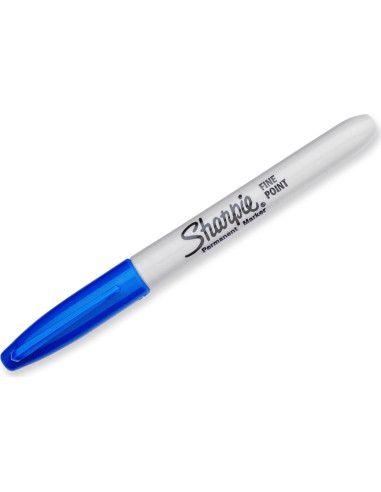 Marcadores Permanentes Sharpie Azul Punta Fina 36 Unidades