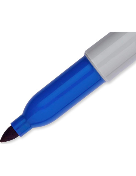 Marcadores Permanentes Sharpie Azul Punta Fina 36 Unidades