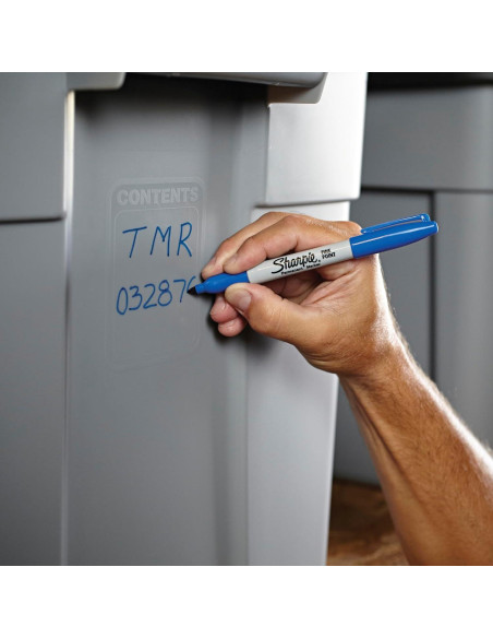 Marcadores Permanentes Sharpie Azul Punta Fina 36 Unidades