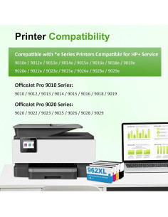 Cartuchos de Tinta HP 962XL Negro y Color - Paquete de 4 2