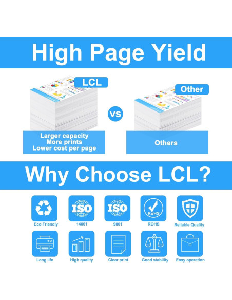 Cartuchos de tinta LCL 962XL Cian Magenta Amarillo para HP