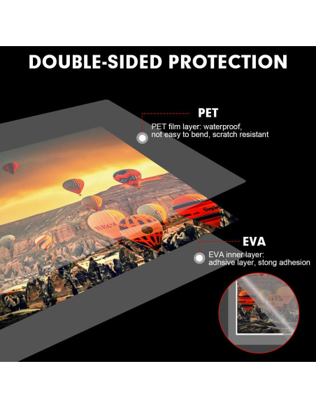 Hojas de Laminado RAZCC 200 Unidades 22.86 x 29.21 cm 5mil