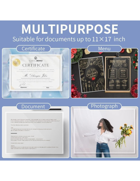 Hojas de Laminado PANDRI 200 Pack 5 Mil 11.5 x 17.5 cm