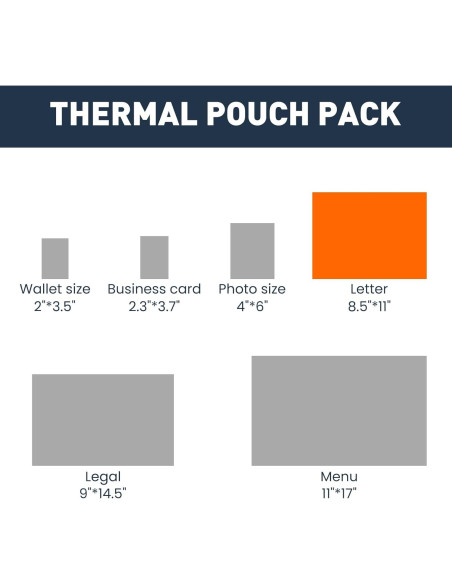 Fundas Térmicas para Laminado CAREGY 330 Hojas 3 Mil 22.86x29.21 cm