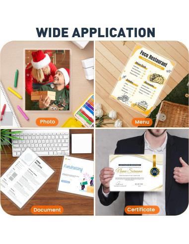 Fundas Térmicas para Laminado CAREGY 330 Hojas 3 Mil 22.86x29.21 cm