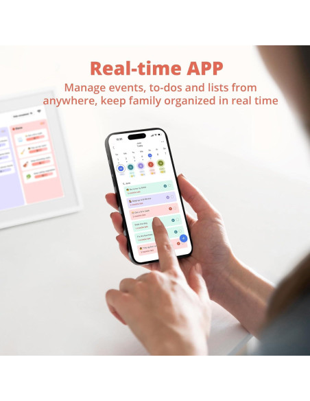 Calendario Digital 10" Dragon Touch Blanco Táctil con APP