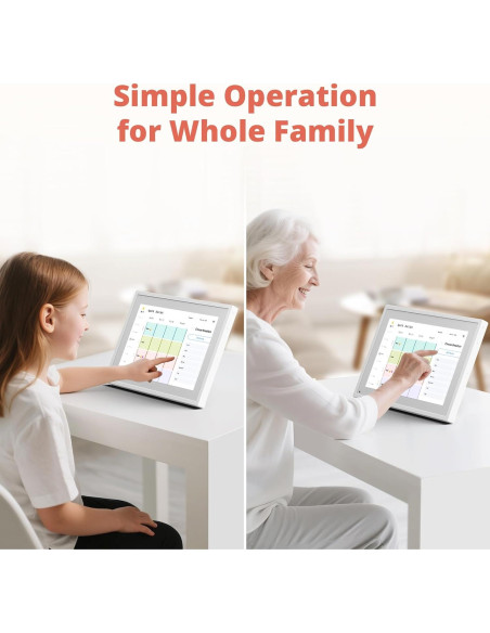 Calendario Digital 10" Dragon Touch Blanco Táctil con APP