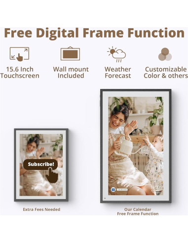 Calendario Digital Dragon Touch 15.6" FHD Táctil Interactivo