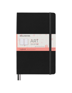 Cuaderno Moleskine Art Logbook Tapa Dura Grande Negro 160 Páginas