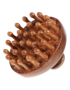 Masajeador de cuero cabelludo de madera Hpmjz para crecimiento