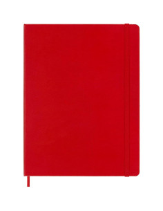 Cuaderno Moleskine XL Tapa Dura Liso Rojo 192 Páginas 19x25cm 2