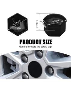 Cubiertas de Tuercas Hexagonales 21MM Gunroil - 20 Piezas 2