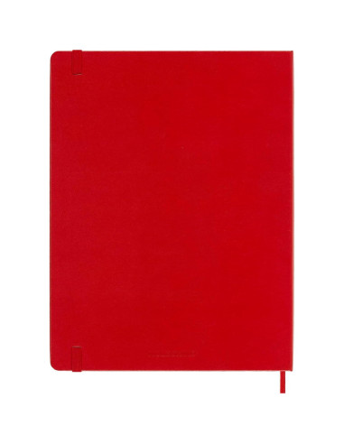Cuaderno Moleskine XL Tapa Dura Liso Rojo 192 Páginas 19x25cm