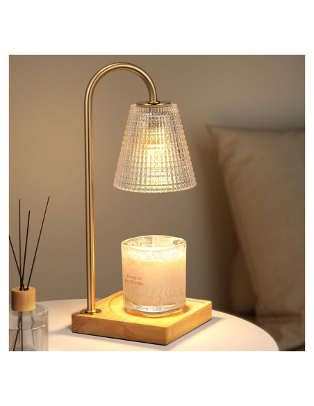 Lámpara Calentadora de Velas Hong-in con Temporizador y 4 Brillos