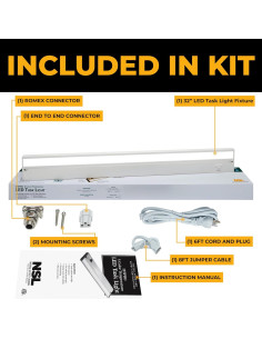 Iluminación LED Bajo Gabinete NSL 81.28 cm Regulable Blanco 2