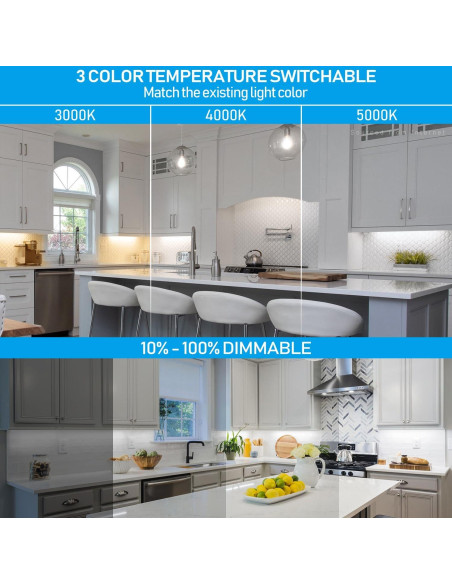 Luz LED Bajo Gabinete TORCHSTAR 30.48 cm 8W 540LM Regulable