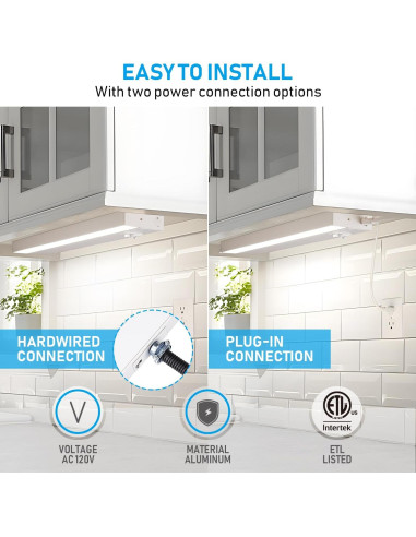 Luz LED Bajo Gabinete TORCHSTAR 30.48 cm 8W 540LM Regulable