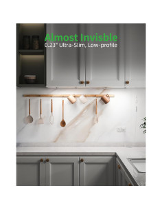 Iluminación LED bajo gabinete VOVAMO UNO-LK 2 piezas 30.5cm 2