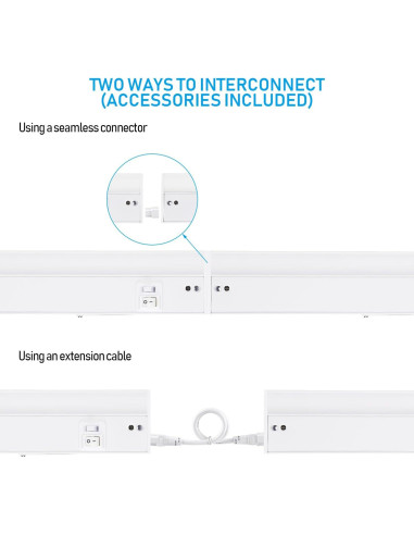 Luz LED Bajo Gabinete TORCHSTAR 30.48 cm 8W 540LM Regulable