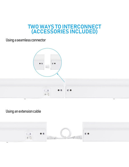 Luz LED Bajo Gabinete TORCHSTAR 30.48 cm 8W 540LM Regulable
