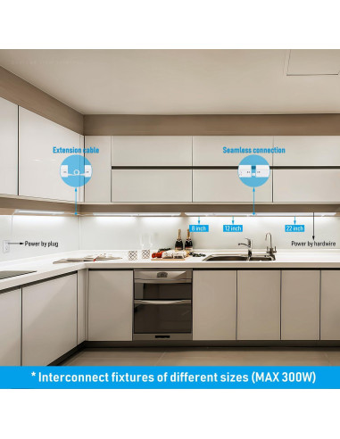 Luz LED Bajo Gabinete TORCHSTAR 30.48 cm 8W 540LM Regulable