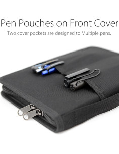 Cubierta de Cuaderno Diodrio A5 Negra con Cremallera YKK 2