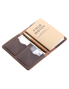 Cubierta de Cuaderno de Cuero Robrasim 3.5" x 5.5" Marrón