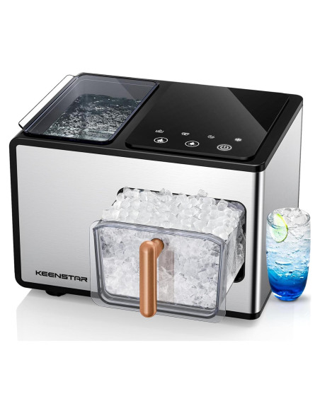 Fabricador de Hielo Nugget Keenstar 18 kg/día Acero Inoxidable