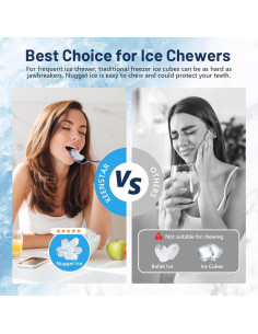 Fabricador de Hielo Nugget Keenstar 18 kg/día Acero Inoxidable 2