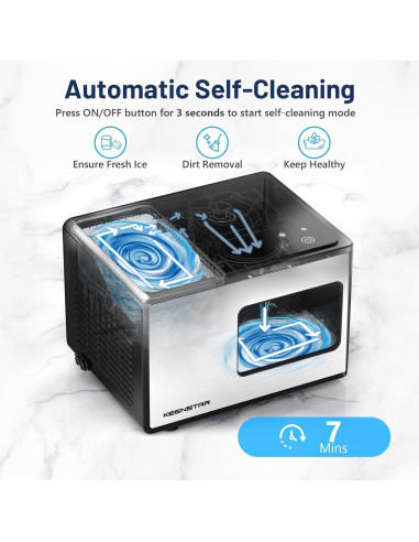 Fabricador de Hielo Nugget Keenstar 18 kg/día Acero Inoxidable